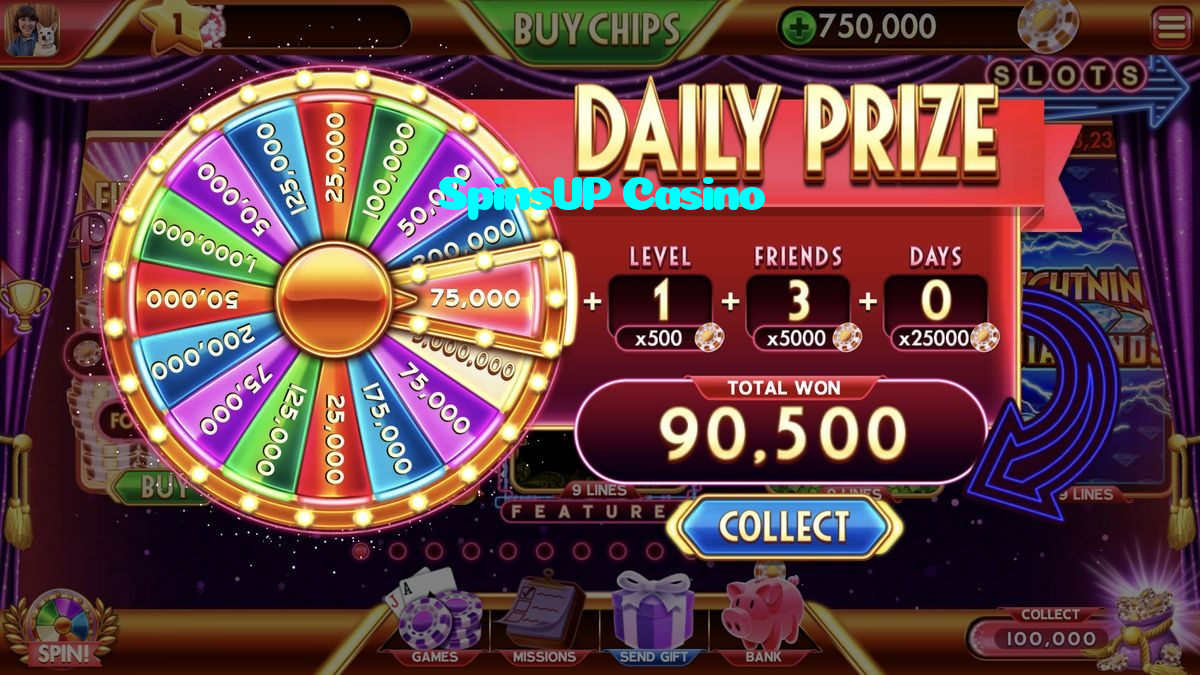SpinsUP Casino casino presented on mobile device in Pakistan with slots and live games